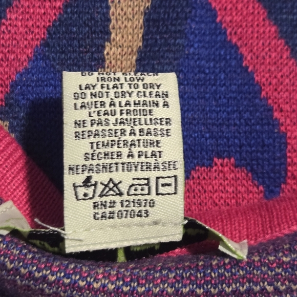 Flying Tomato Aztec Colorful Fit & Flare Knit Sweater Dress Size Small SW3423 - Picture 7 of 9